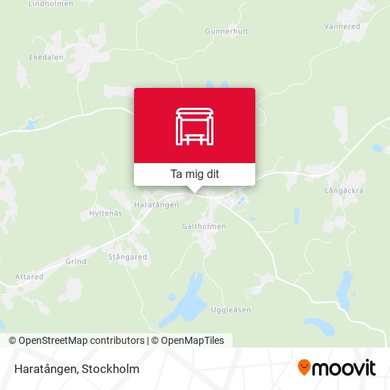 Haratången karta