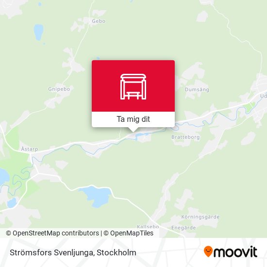 Strömsfors Svenljunga karta