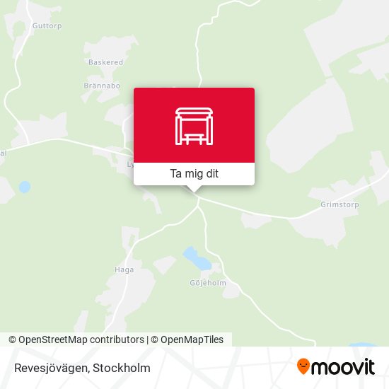 Revesjövägen karta