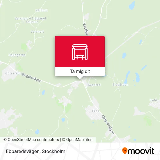 Ebbaredsvägen karta