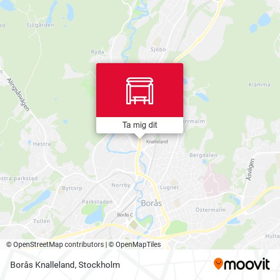 Borås Knalleland karta