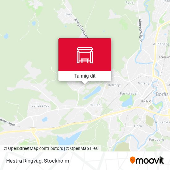 Hestra Ringväg karta