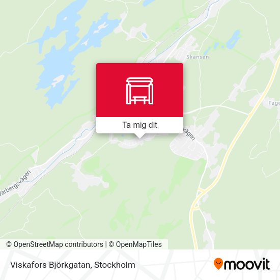 Viskafors Björkgatan karta