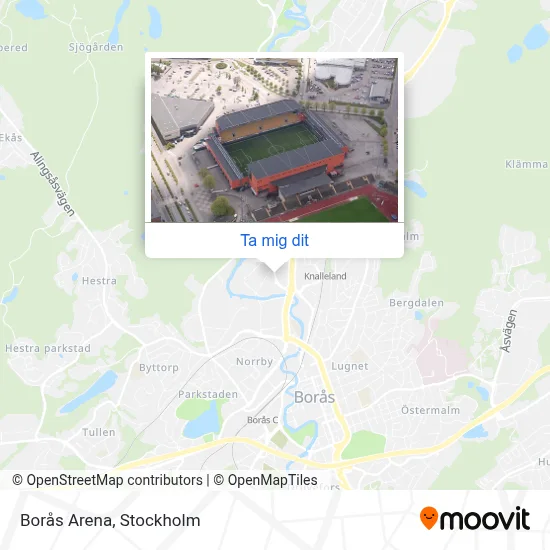 Borås Arena karta