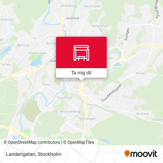 Landerigatan karta