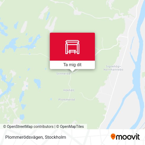 Plommerödsvägen karta