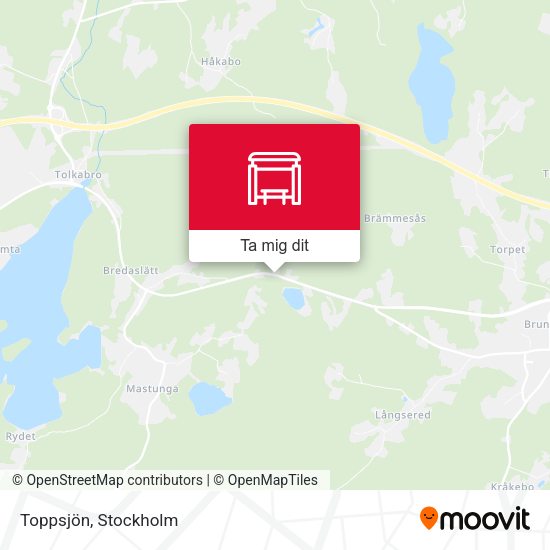 Toppsjön karta