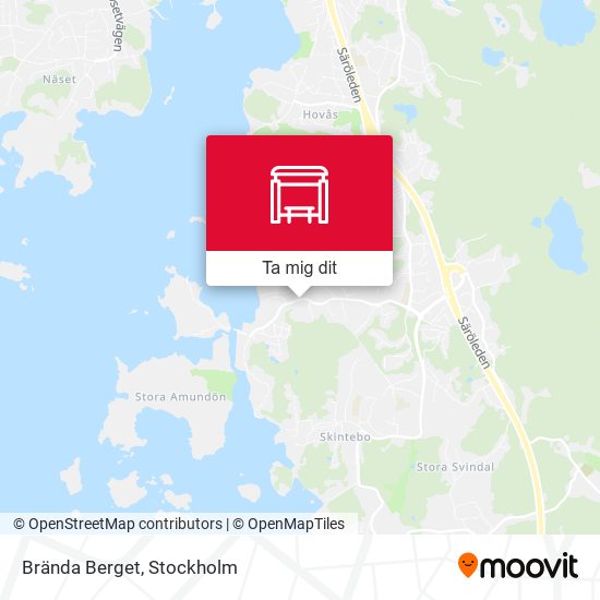 Brända Berget karta