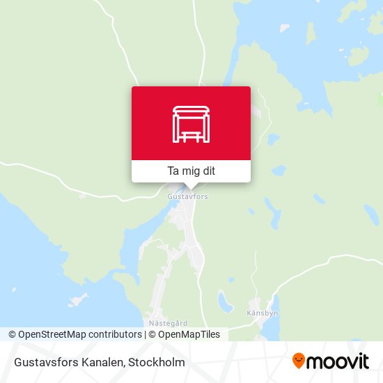 Gustavsfors Kanalen karta