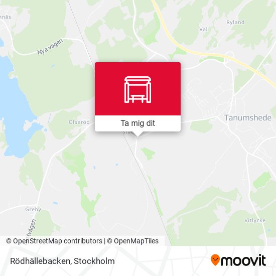 Rödhällebacken karta