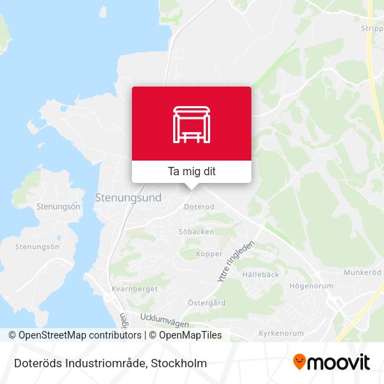 Doteröds Industriområde karta