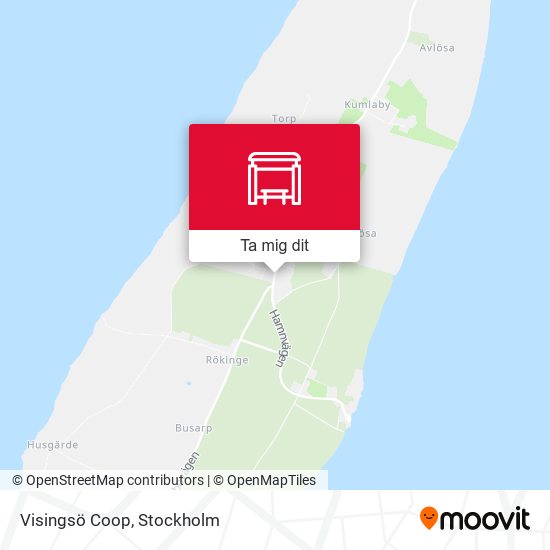 Visingsö Coop karta