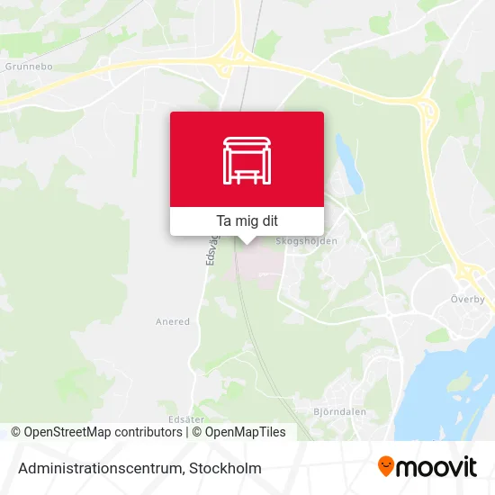 Administrationscentrum karta