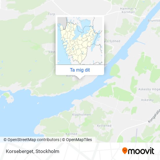 Korseberget karta