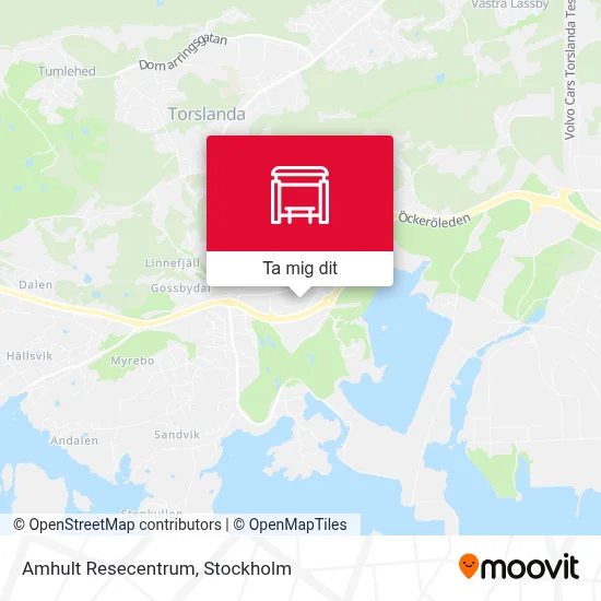 Amhult Resecentrum karta