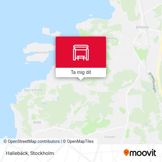 Hallebäck karta