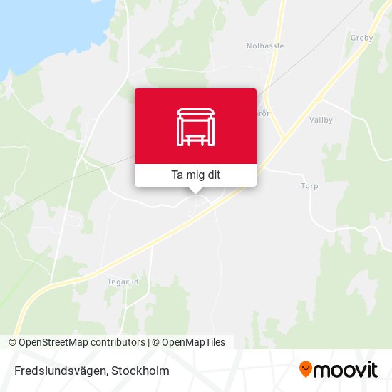 Fredslundsvägen karta