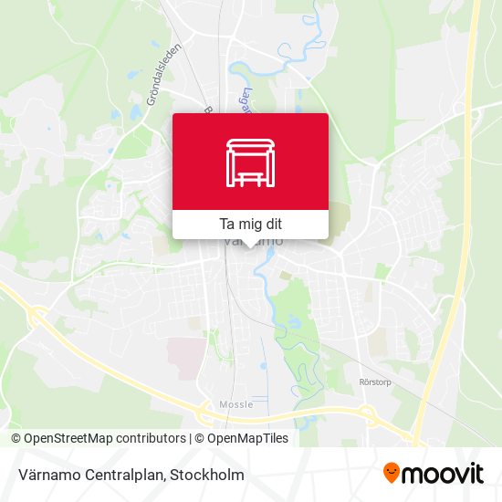 Värnamo Centralplan karta