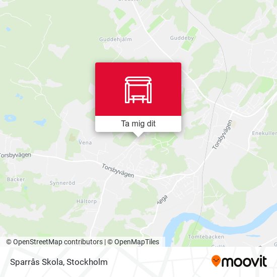 Sparrås Skola karta