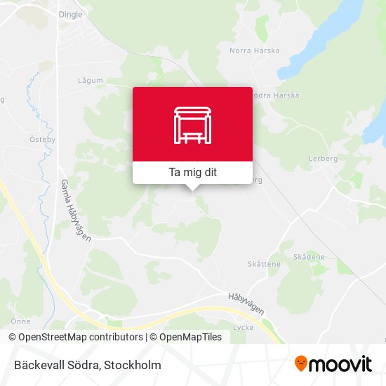 Bäckevall Södra karta