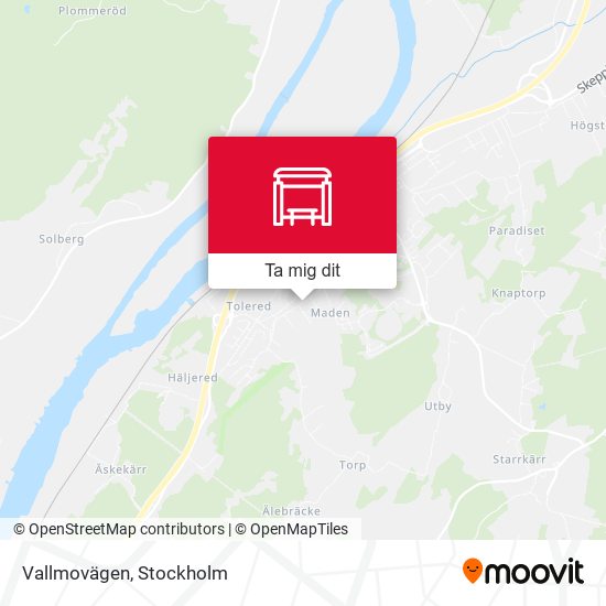 Vallmovägen karta