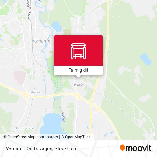 Värnamo Östbovägen karta