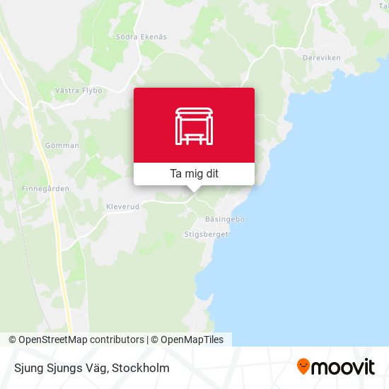 Sjung Sjungs Väg karta