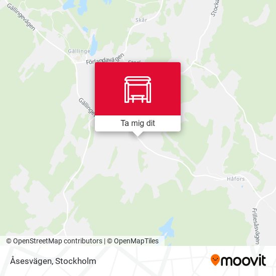 Åsesvägen karta