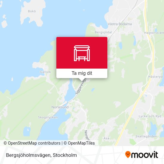 Bergsjöholmsvägen karta