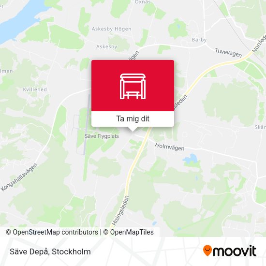 Säve Depå karta