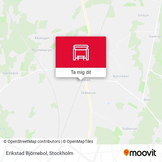 Erikstad Björnebol karta