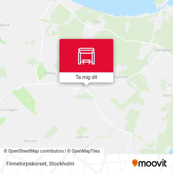 Finnetorpskorset karta