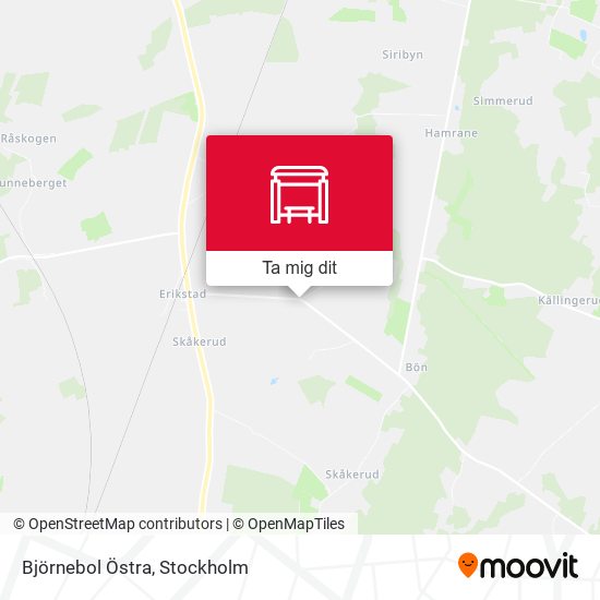 Björnebol Östra karta