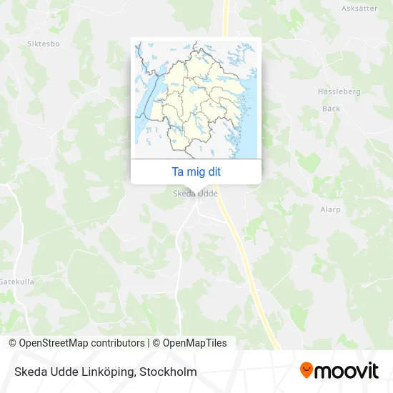 Skeda Udde Linköping karta