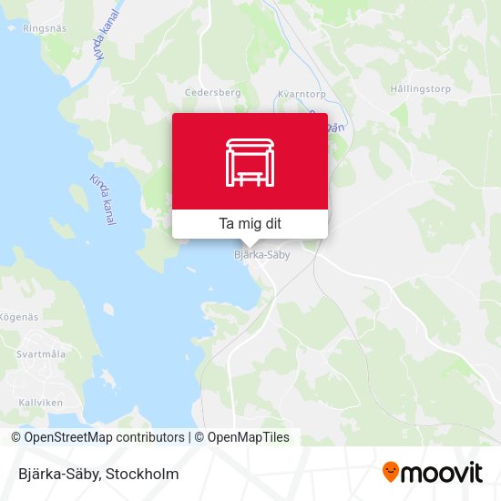Bjärka-Säby karta