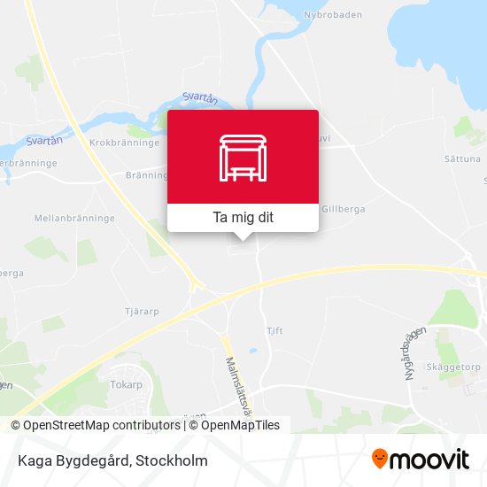 Kaga Bygdegård karta