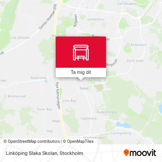 Linköping Slaka Skolan karta