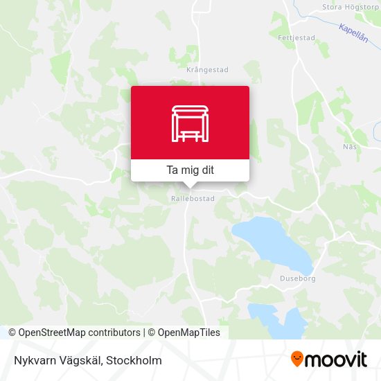 Nykvarn Vägskäl karta