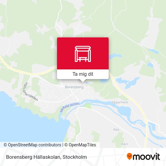 Borensberg Hällaskolan karta