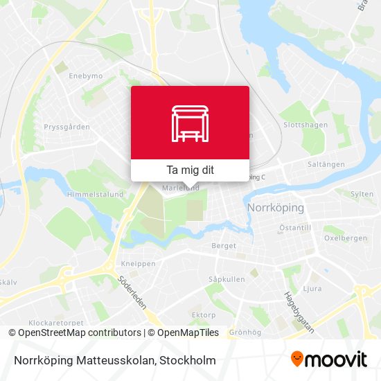 Norrköping Matteusskolan karta