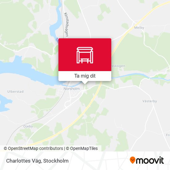 Charlottes Väg karta