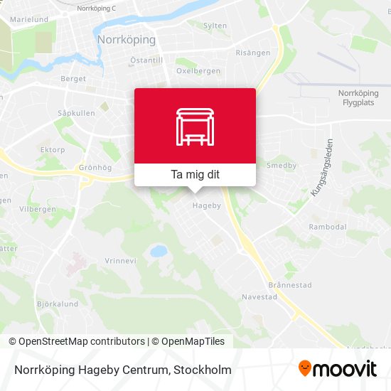 Norrköping Hageby Centrum karta