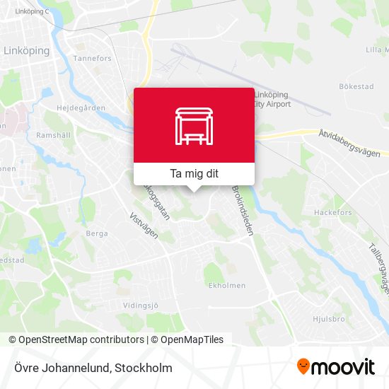 Övre Johannelund karta