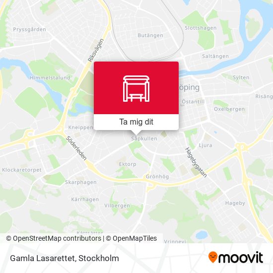 Gamla Lasarettet karta