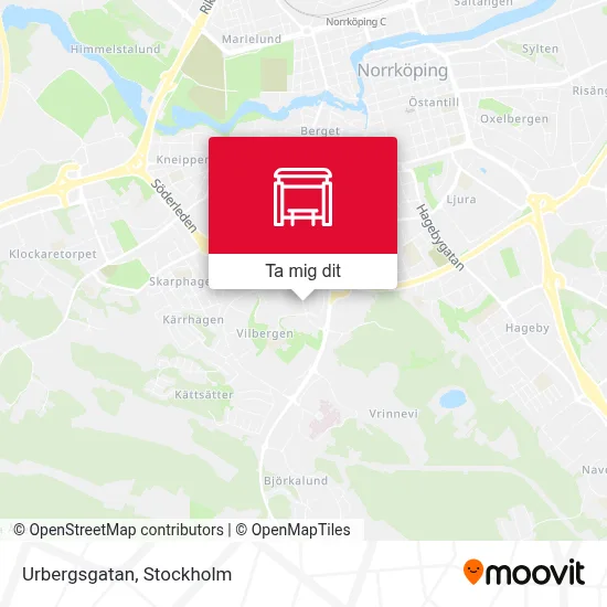 Urbergsgatan karta