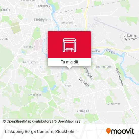 Linköping Berga Centrum karta