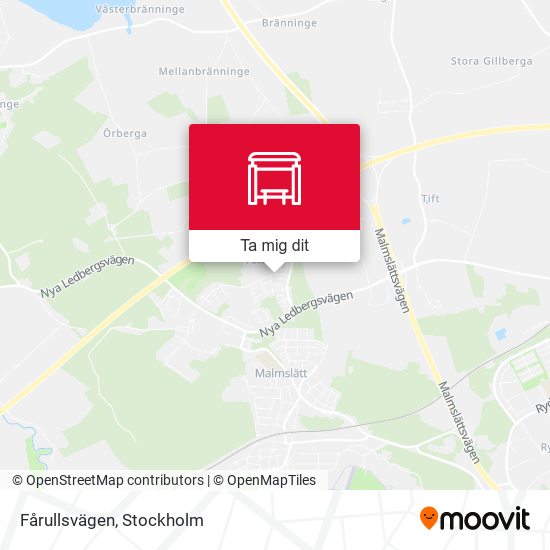 Fårullsvägen karta