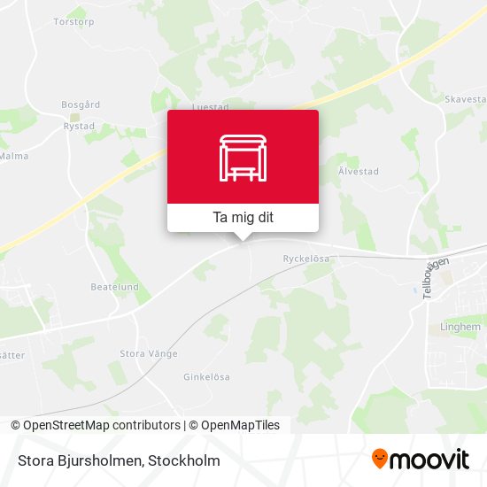 Stora Bjursholmen karta