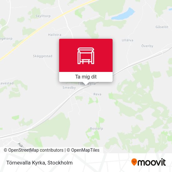 Törnevalla Kyrka karta