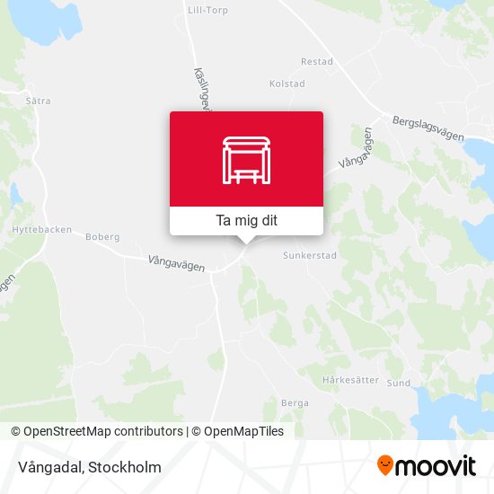 Vångadal karta